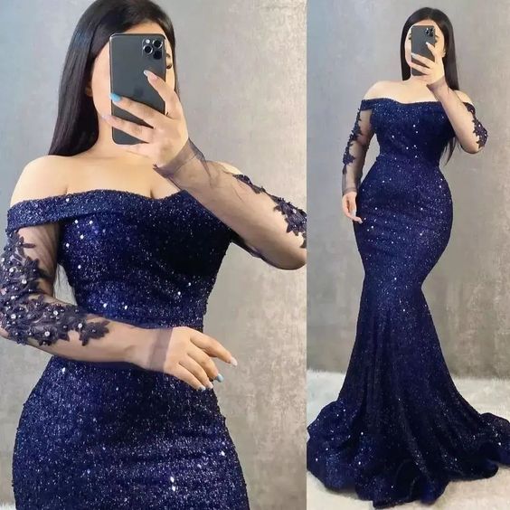 Sexy Sequin Mermaid Evening Dress fg6630 - View 3 | VelvetHem
