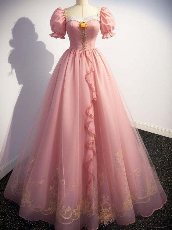 Tulle Long Prom Dress, A-Line Evening Party Dress fg6245 - View 2 | VelvetHem