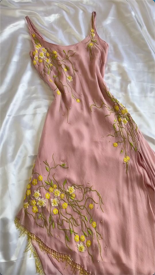 Pink Embroidery Party Dress Vintage Prom Dress Evening Dress New Formal Gowns fg6467 - View 2 | VelvetHem