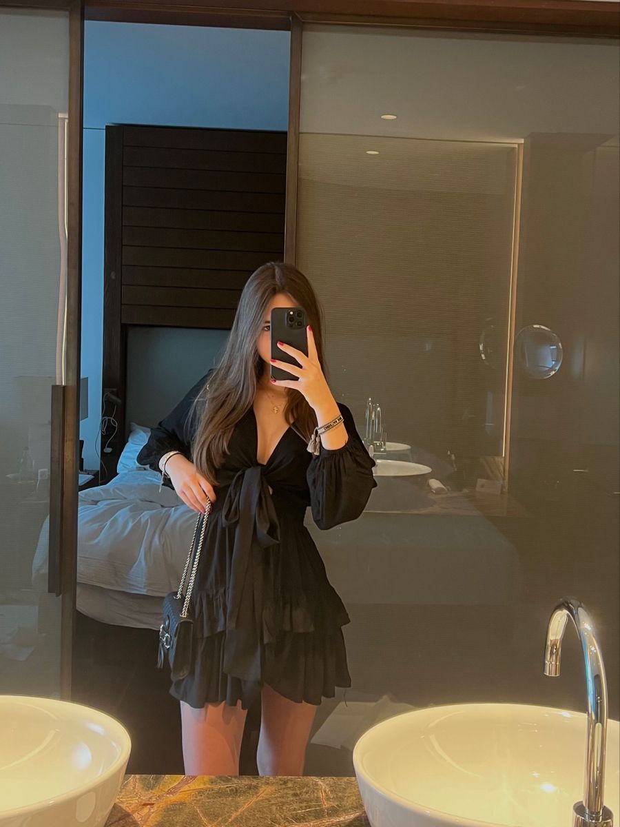 Black Outfits Dress, Short Prom Party Dress fg6063 - VelvetHem