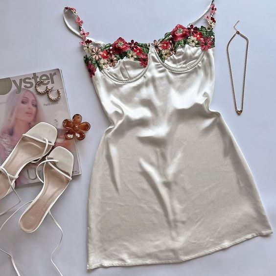 Floral Spaghetti Straps Homecoming Dresses Mini Celebrity Dress fg6093 - View 5 | VelvetHem