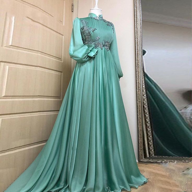 Prom Dresses, Applique Formal Gown Long Sleeves Prom Dress Women Party Dresses fg6672 - VelvetHem
