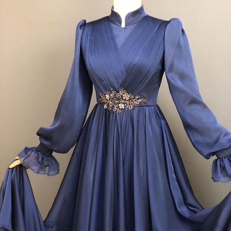 Prom Dresses, Evening Dresses Sashes Sequined Long A Line Prom Dress Long Sleeves Party dress - View 2 | VelvetHem
