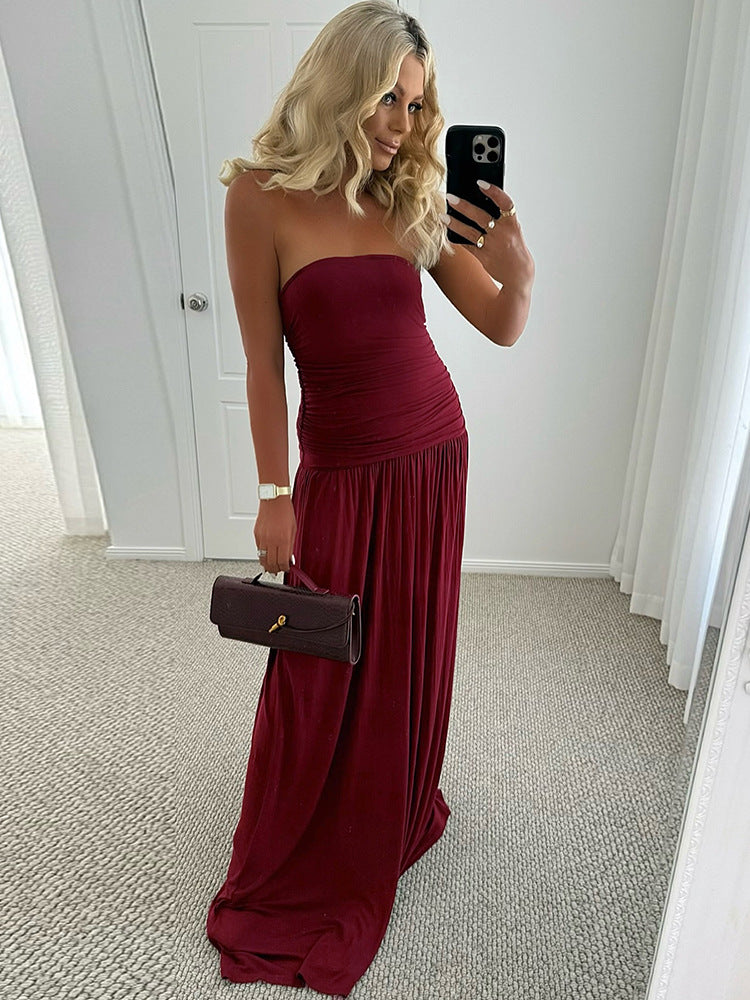 Becky Maxi Dress Maroon