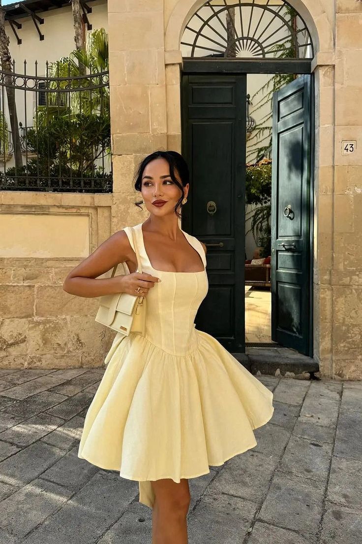 Sleeveless High-Waist Mini Dress Homecoming Dress Short Party Dress - View 5 | VelvetHem