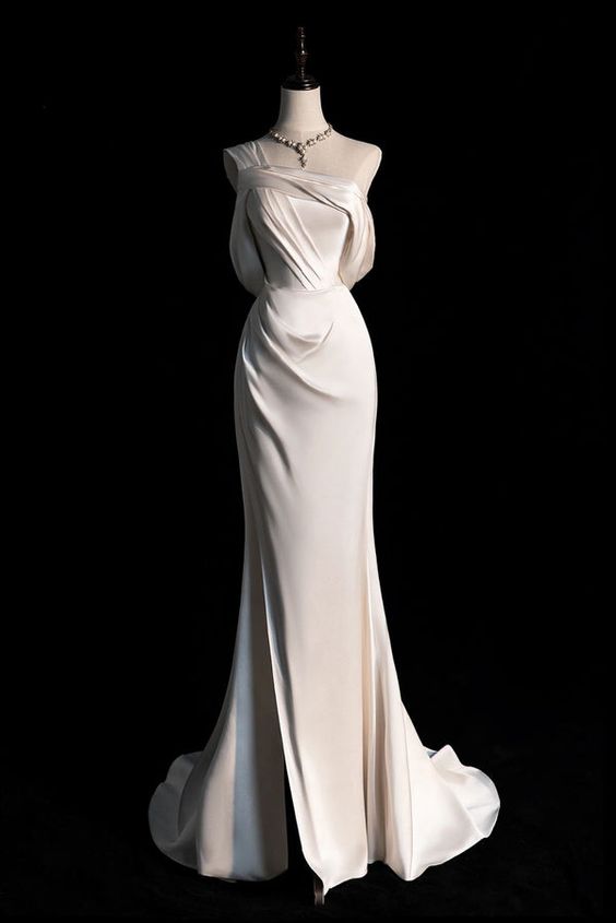 Simple Prom Dresses, Mermaid Wedding Dress - VelvetHem