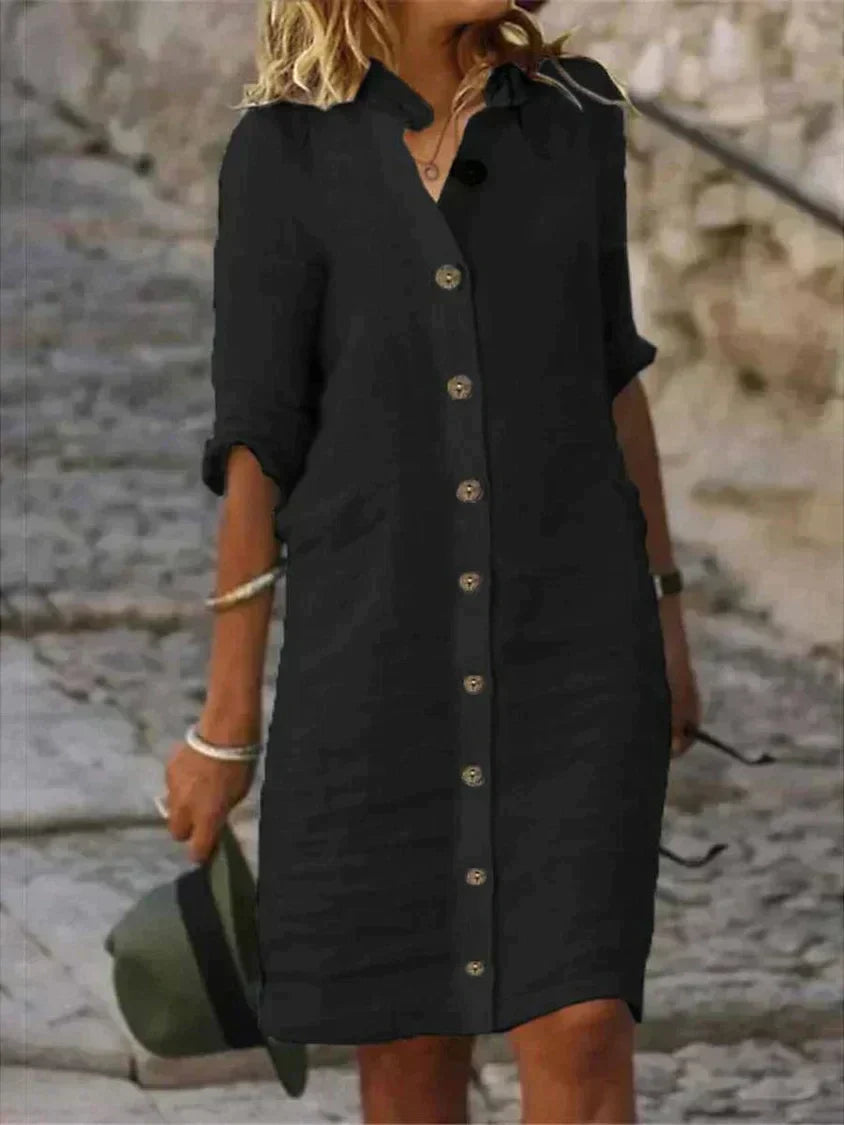 Teodora Stylish Mid-length Dress for Women Office and Evening