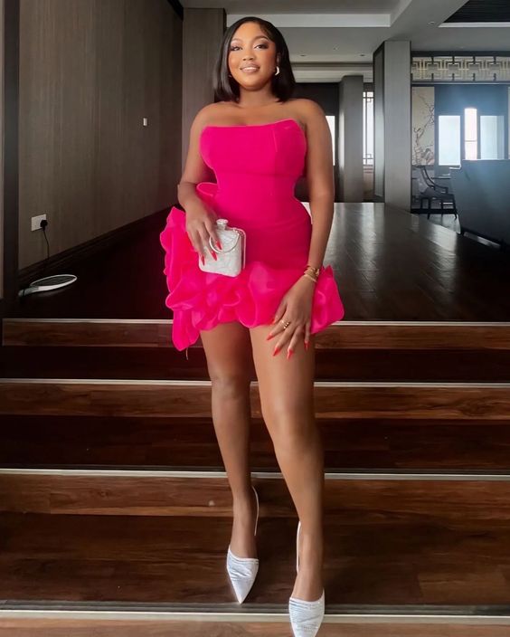 Hot Pink Short Party Gown Homecoming Dresses fg6330 - VelvetHem