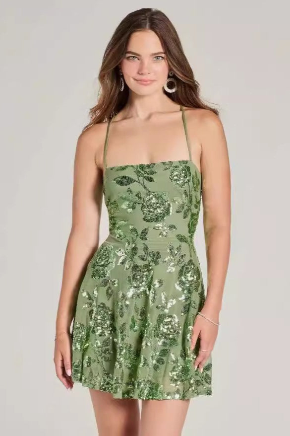 Cami Bodycon Short Sequin Dress - VelvetHem
