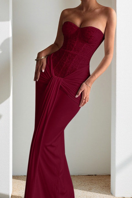 Defined Waist Maxi Party Dress - View 11 | VelvetHem