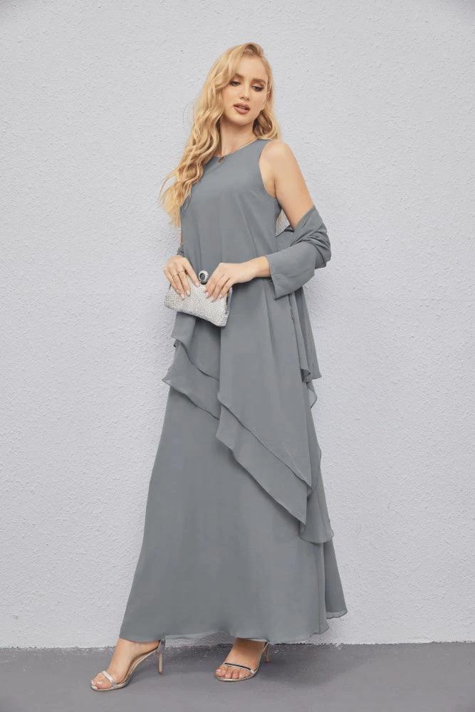 Mother of Bride Dresses with Open Front Lightweight Cardigan Formal Prom Gown 28081 by numbersea