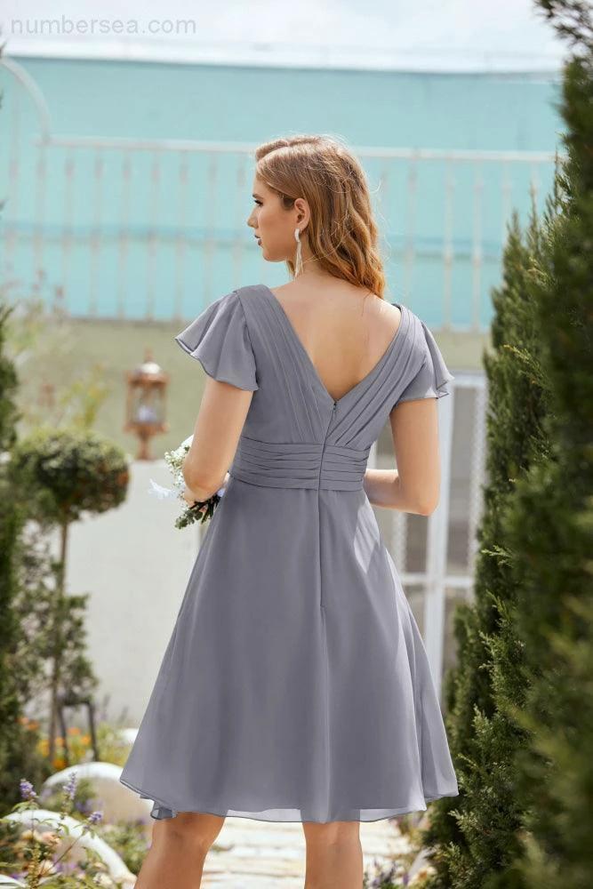 Knee Length Homecoming Dresses Formal Cocktail Prom Gown 28013 (ZD16946)