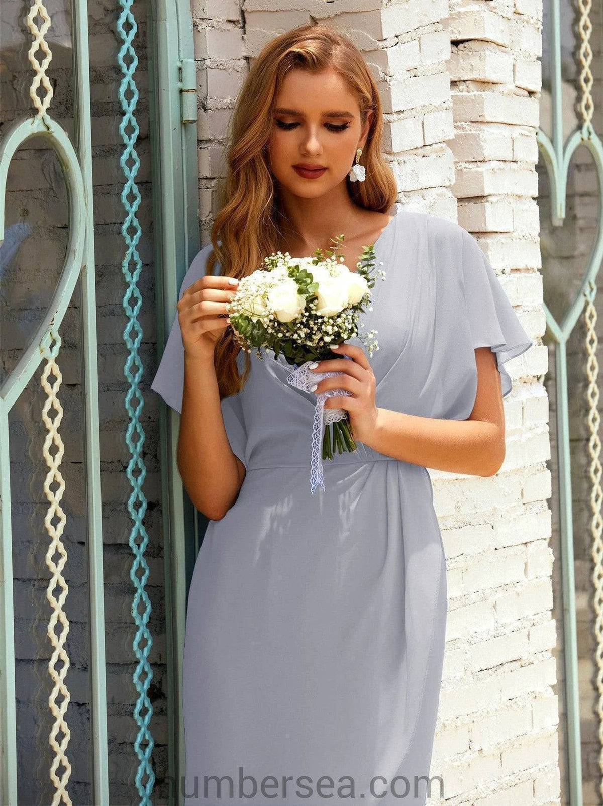 Homecoming Dresses Knee Length Sleeveless Prom Gowns 28021 (ZD16955)