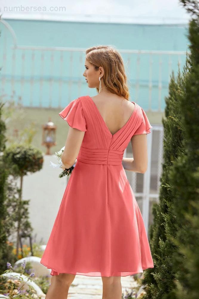 Knee Length Homecoming Dresses Formal Cocktail Prom Gown 28013 (ZD16946)