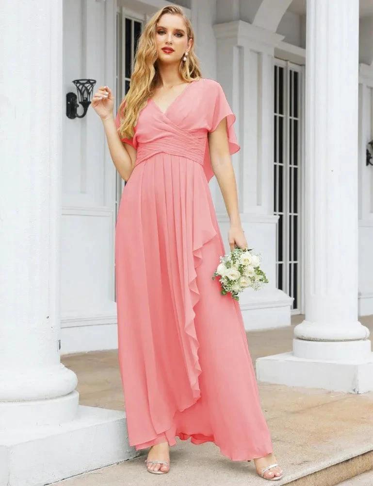 Numbersea Bridesmaid Dresses Backless Formal Prom Gowns for Evening Party Mother of The Bride Dress 28040 by numbersea