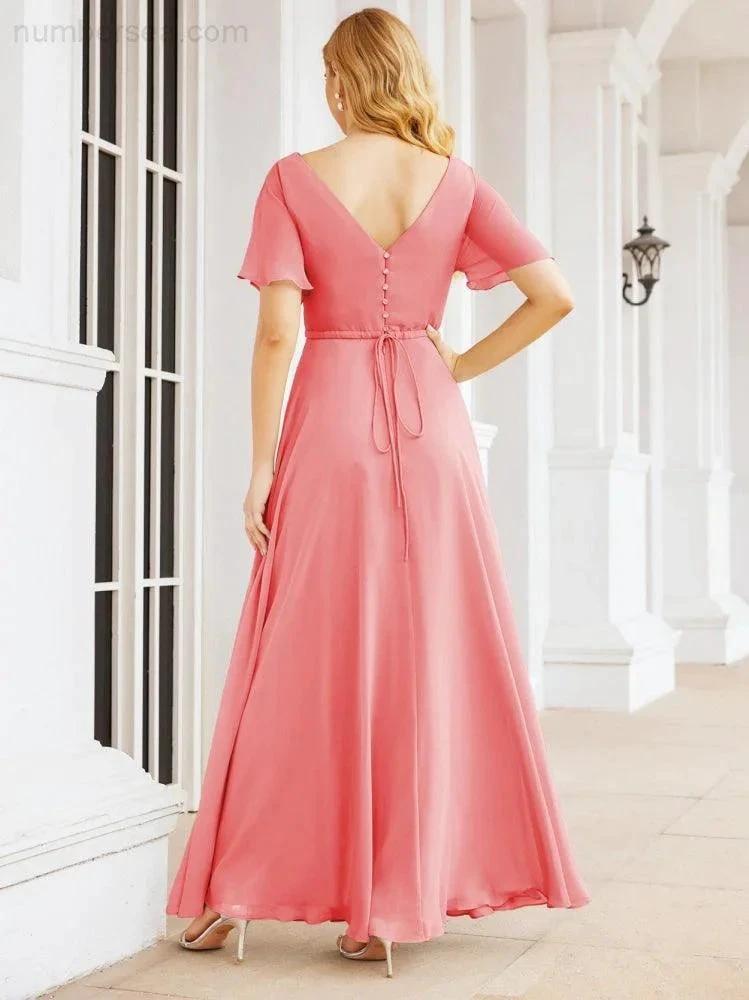ZapDress Formal Prom Gowns for Mother of The Bride Short Sleeves Bridesmaid Dress 28049 (ZD16995)