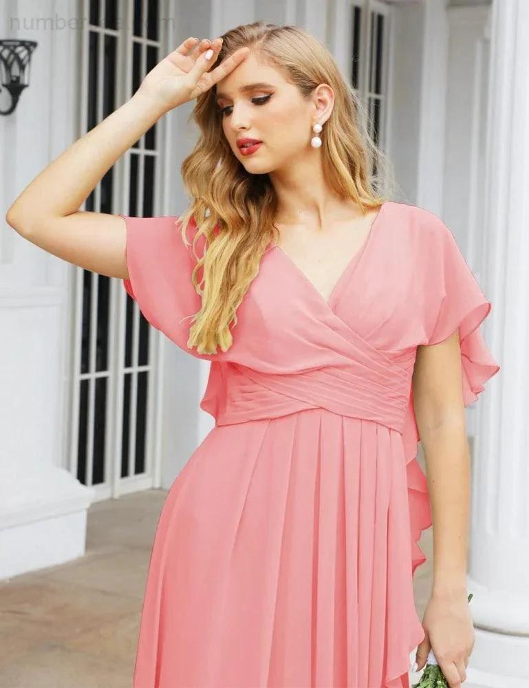 ZapDress Bridesmaid Dresses Backless Formal Prom Gowns for Evening Party Mother of The Bride Dress 28040 (ZD16998)