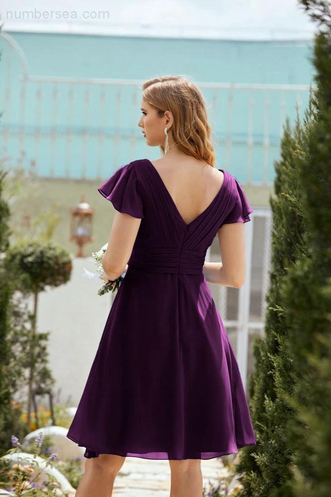 Knee Length Homecoming Dresses Formal Cocktail Prom Gown 28013 (ZD16946)