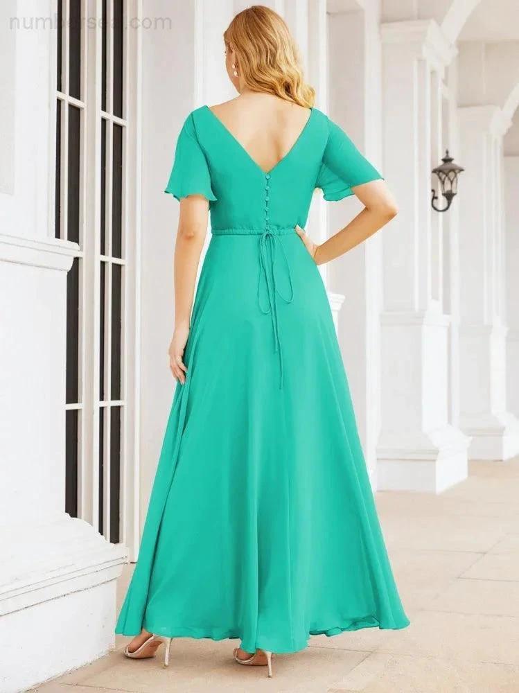 ZapDress Formal Prom Gowns for Mother of The Bride Short Sleeves Bridesmaid Dress 28049 (ZD16995)
