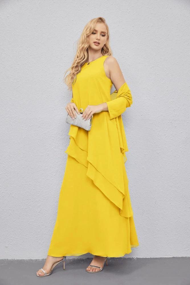 Mother of Bride Dresses with Open Front Lightweight Cardigan Formal Prom Gown 28081 by numbersea