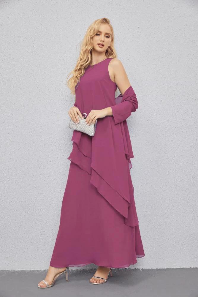 Mother of Bride Dresses with Open Front Lightweight Cardigan Formal Prom Gown 28081 by numbersea