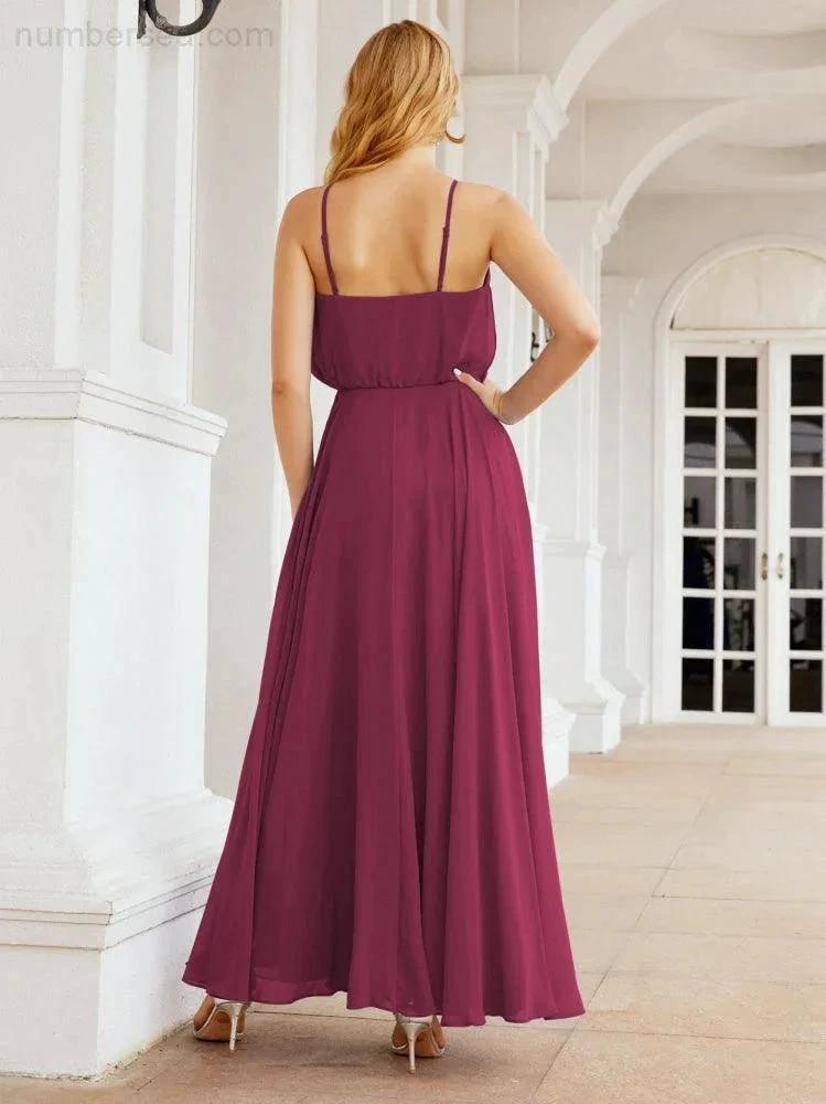 ZapDress  Halter Long Bridesmaid Dresses Formal A line Juniors Dress 28029 (ZD17029)