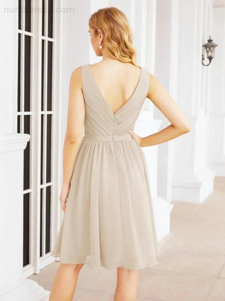 ZapDress Homecoming Dresses Knee Length Skirt V Back 28062 (ZD16943)
