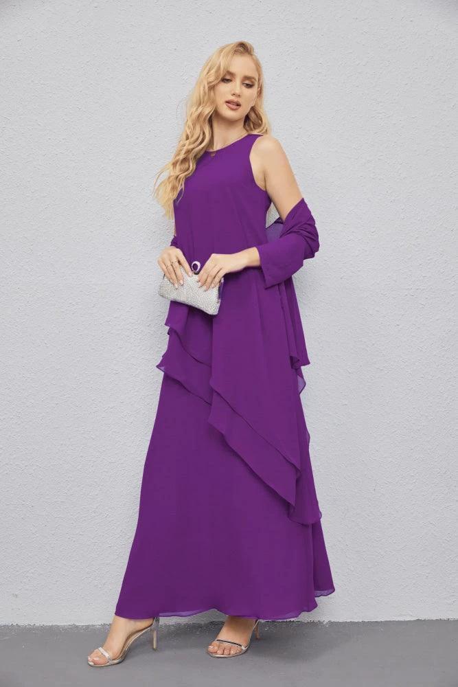 Mother of Bride Dresses with Open Front Lightweight Cardigan Formal Prom Gown 28081 by numbersea