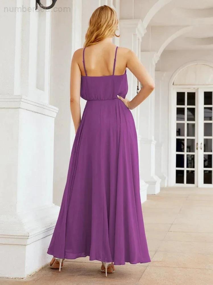ZapDress  Halter Long Bridesmaid Dresses Formal A line Juniors Dress 28029 (ZD17029)
