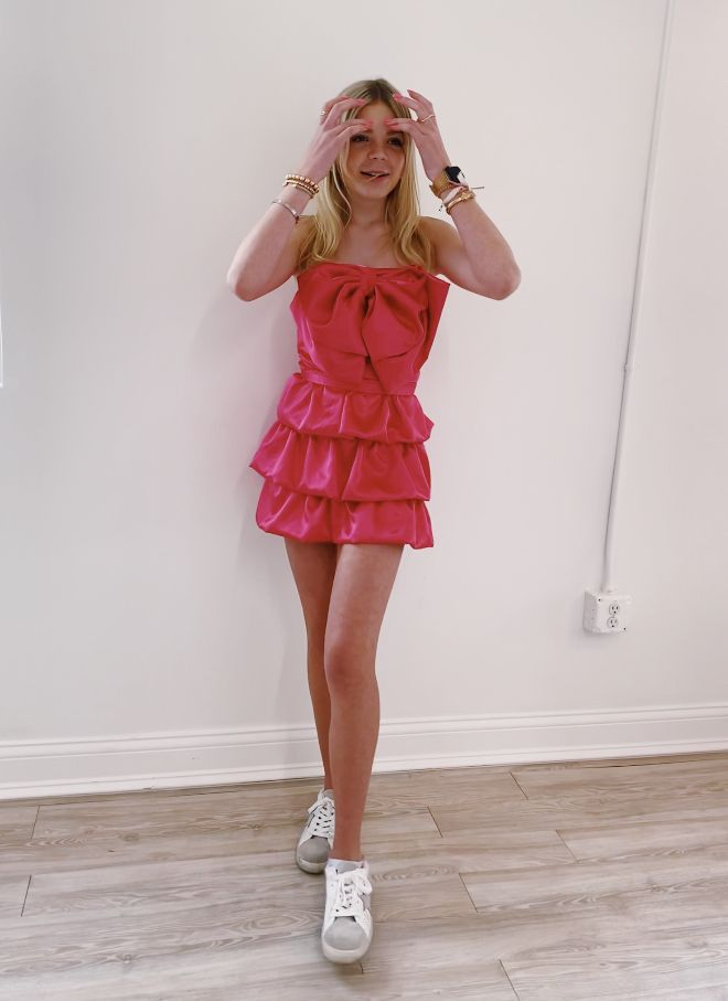 Lovely Fuchsia Short Homecoming Dress Y2776 - VelvetHem