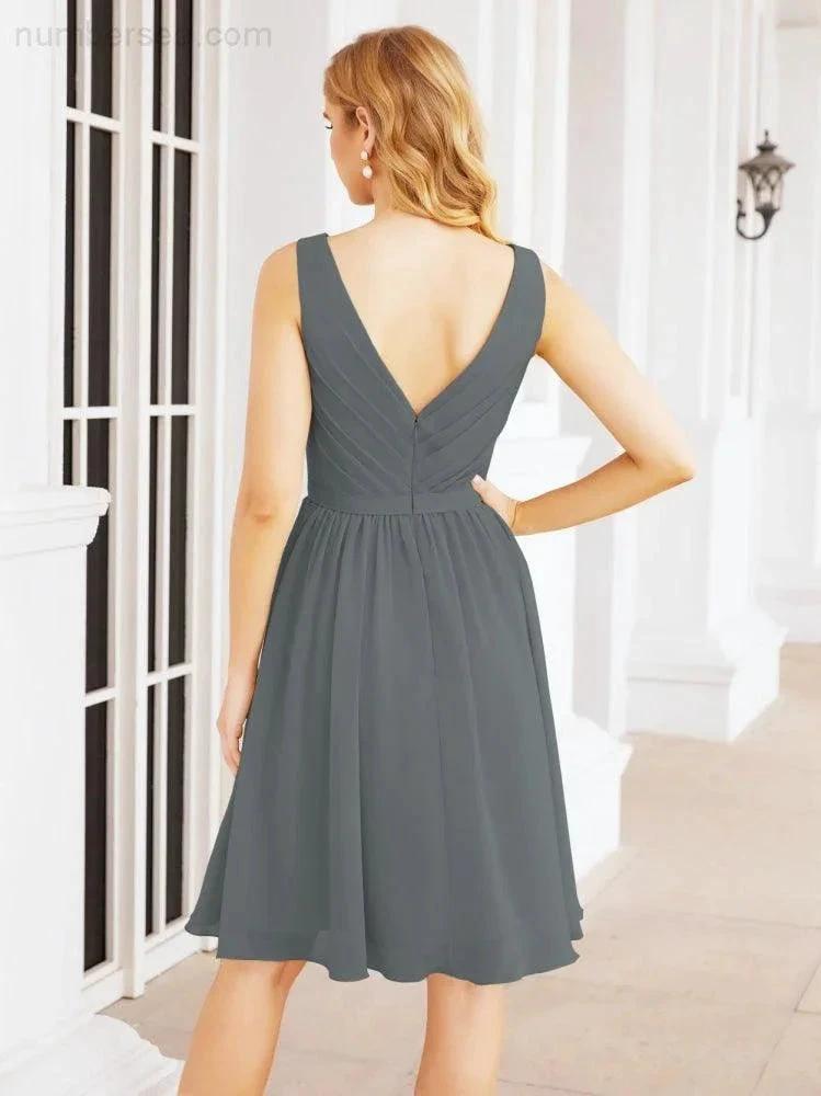 ZapDress Homecoming Dresses Knee Length Skirt V Back 28062 (ZD16943)