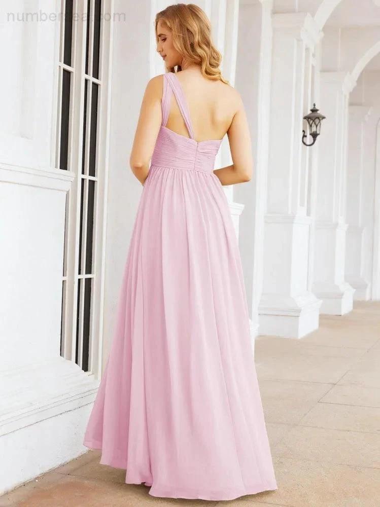 ZapDress One Shoulder Bridesmaid Dresses Long Maxi Formal Evening Party Prom Gowns 28061 (ZD17044)