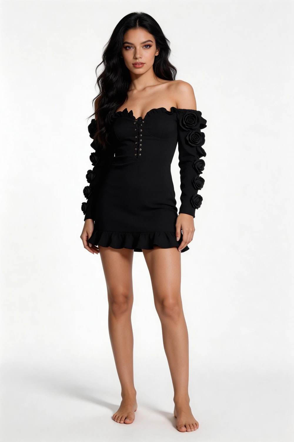 21st Birthday Outfit Black Girl Homecoming Dress Short Cocktail Dresses (ZD12266)