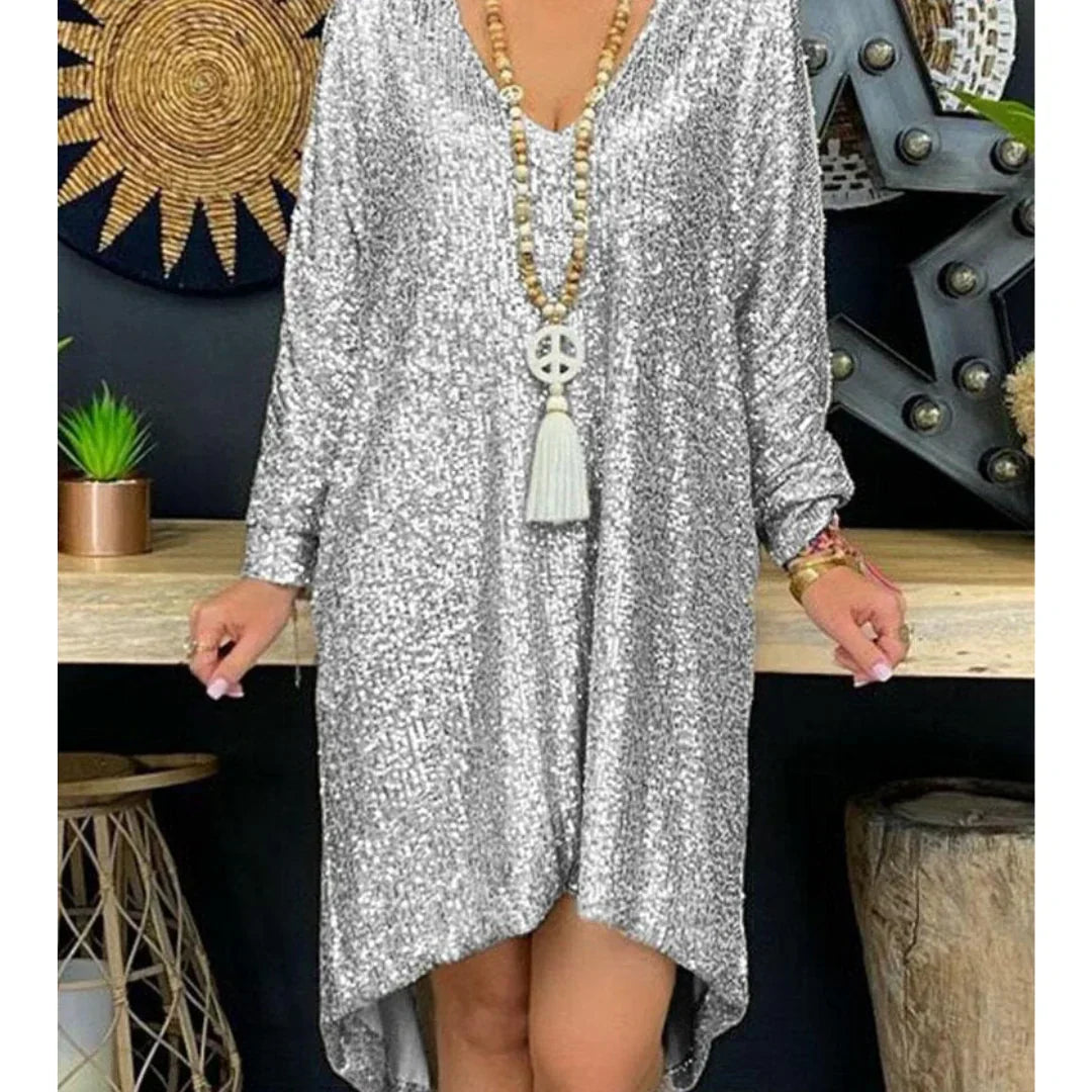 Ivana Boutique Glittering Sequin Dress Premium Wardrobe Essential