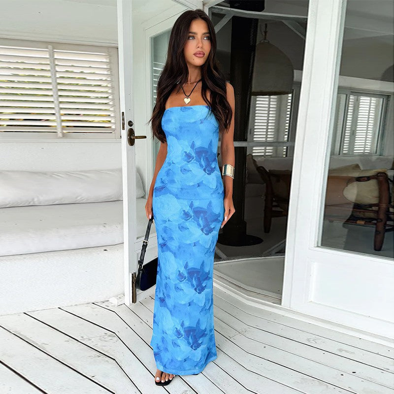 Pires Maxi Dress Blue