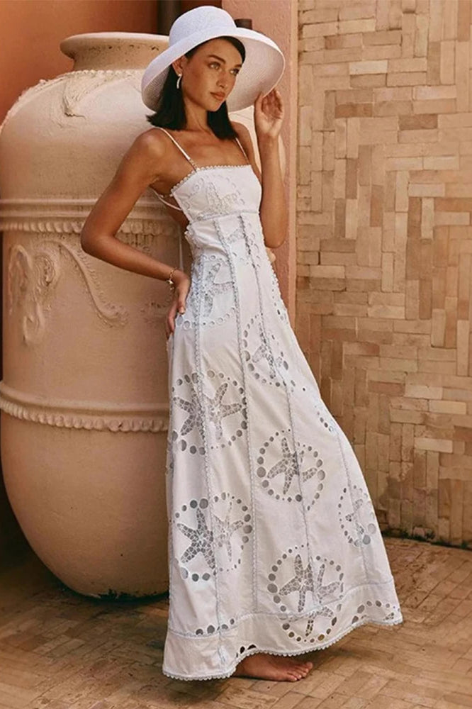 Backless Lace Up Dress with Contemporary Everyday Styling