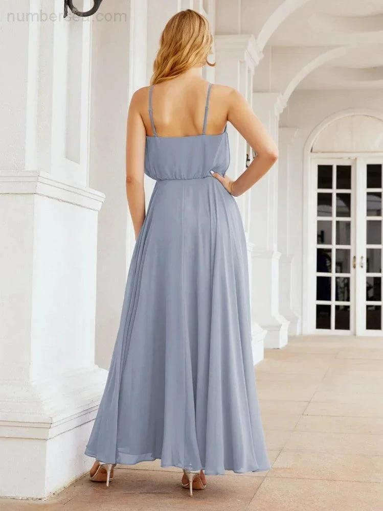 ZapDress  Halter Long Bridesmaid Dresses Formal A line Juniors Dress 28029 (ZD17029)
