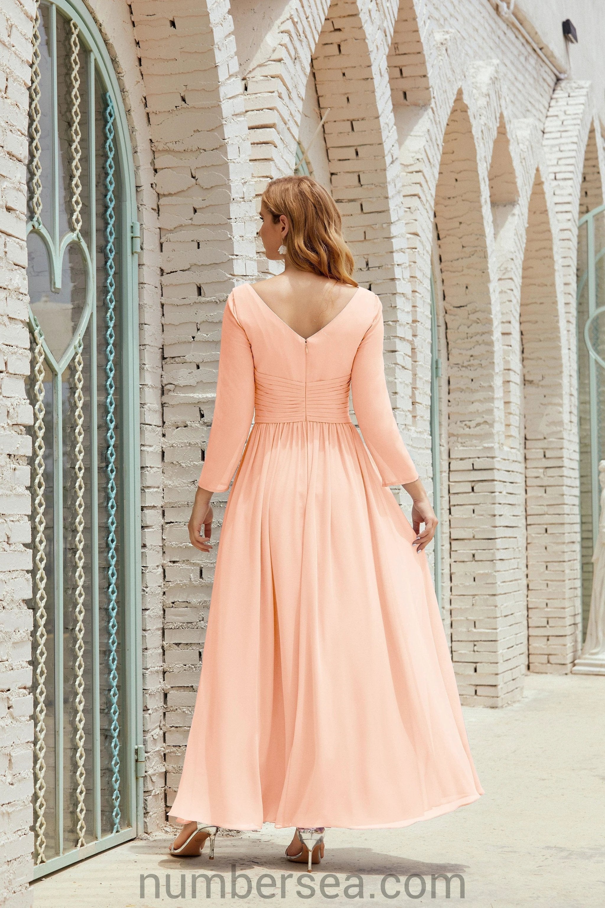 ZapDress Bridesmaid Dress Chiffon Formal Party Dress Evening Dress 28016 (ZD16992)