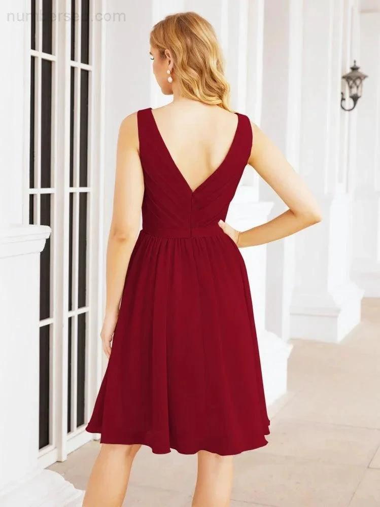 ZapDress Homecoming Dresses Knee Length Skirt V Back 28062 (ZD16943)