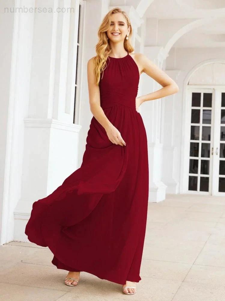 ZapDress Sleeveless Bridesmaid Dresses Long Prom Gown Zipper with Keyhole Back 28056 (ZD17040)