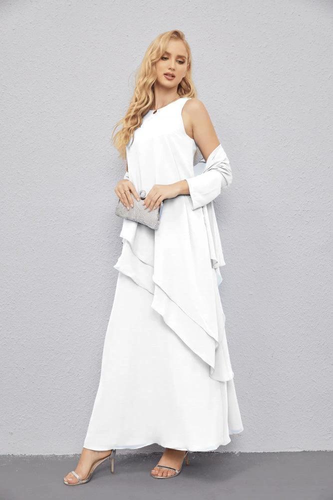 Mother of Bride Dresses with Open Front Lightweight Cardigan Formal Prom Gown 28081 by numbersea