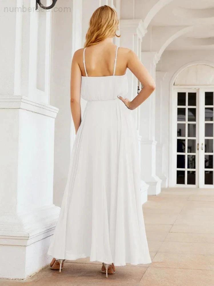 ZapDress  Halter Long Bridesmaid Dresses Formal A line Juniors Dress 28029 (ZD17029)