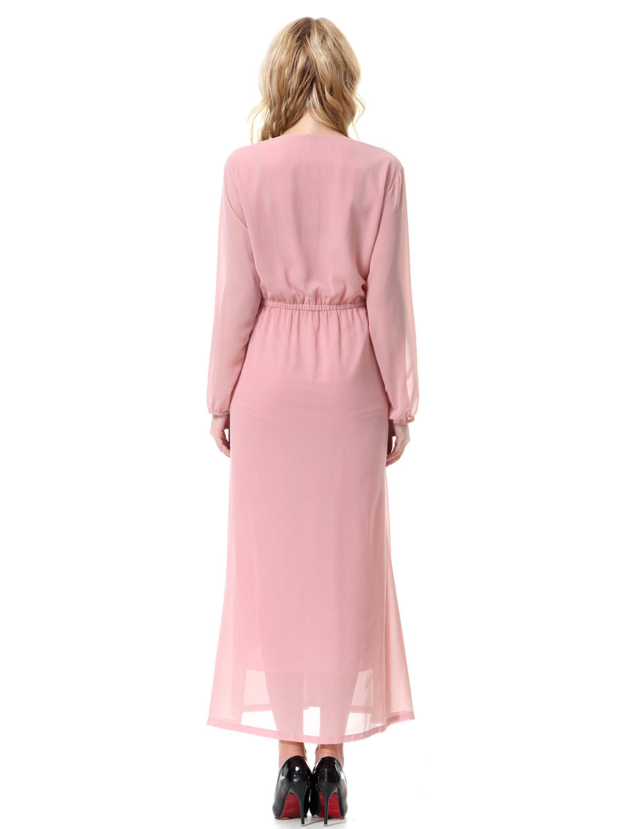 Hopeful Romantic Pleated Midi Dress Light Coral