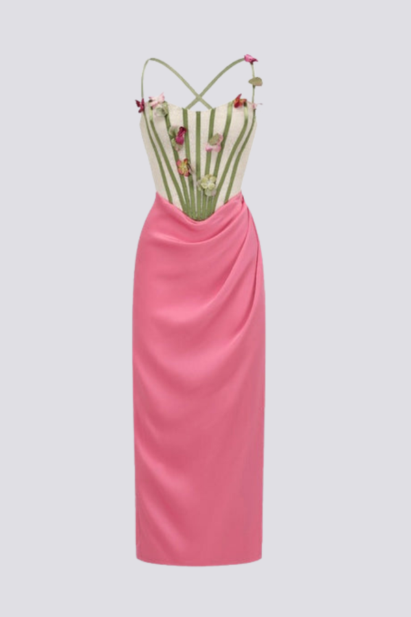 Mónica Premium Sydney Floral Corset Maxi Dress Wardrobe Essential