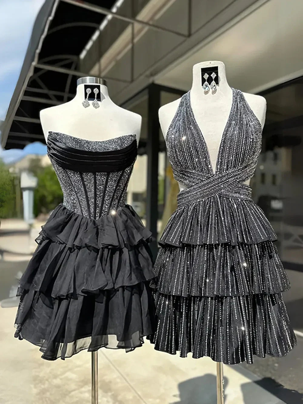 Cute A Line Strapless Yellow Corset Homecoming Dress with Ruffles Beading