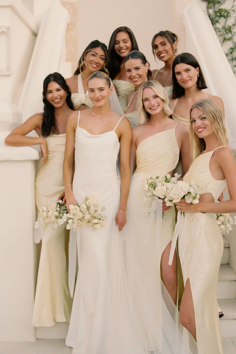Simple Mermaid Spaghetti Straps White Long Wedding Dress - VelvetHem