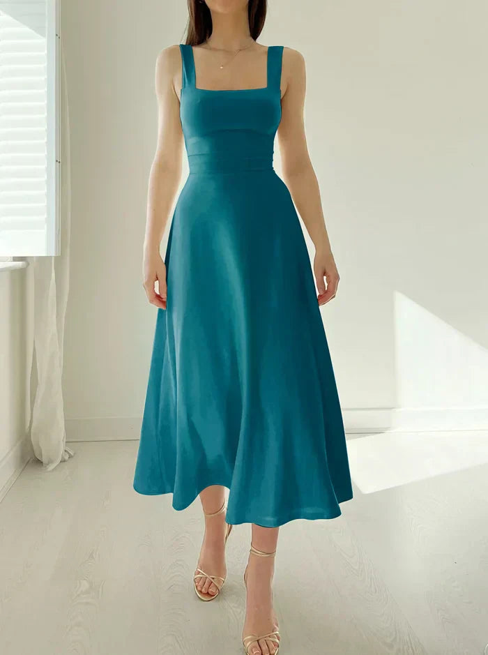 Johana Aesthetic Stylish Midi Dress Elevated Occasion Wear