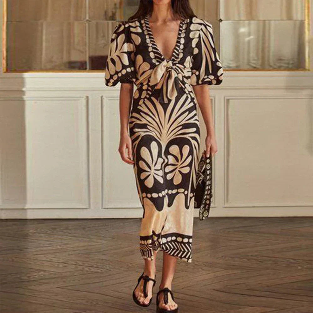 Justina Timeless and Elegant Dress for Women Wedding Guest Look