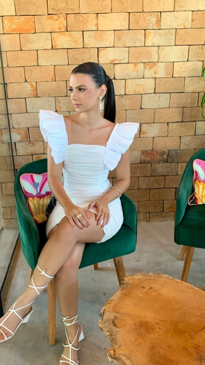 White Homecoming Dress with Pleated Sexy White Cocktail Dress Y2146 by simplepromdress