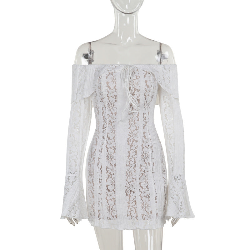 Reverie Off Shoulder Dress White